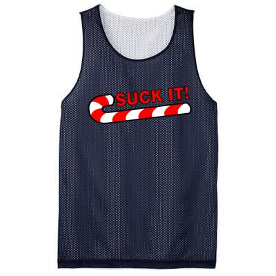 Suck It Candy Cane Mesh Reversible Basketball Jersey Tank