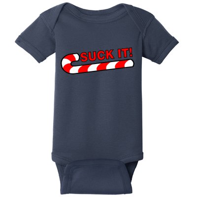 Suck It Candy Cane Baby Bodysuit