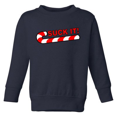 Suck It Candy Cane Toddler Sweatshirt