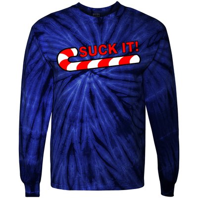 Suck It Candy Cane Tie-Dye Long Sleeve Shirt