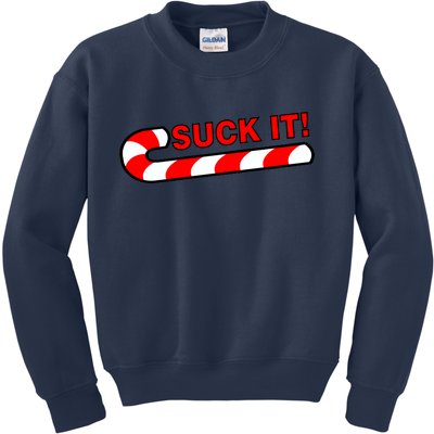 Suck It Candy Cane Kids Sweatshirt