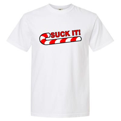 Suck It Candy Cane Garment-Dyed Heavyweight T-Shirt