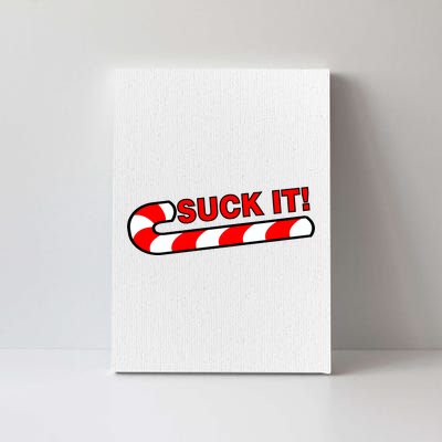 Suck It Candy Cane Canvas