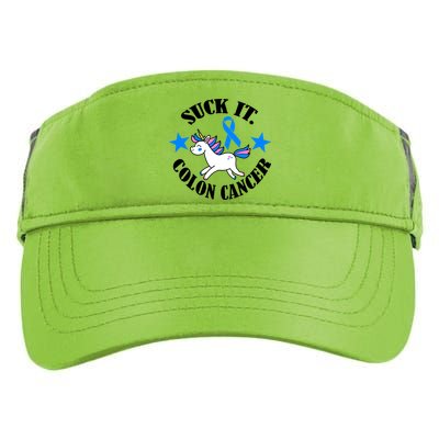 Suck It Colon Cancer Adult Drive Performance Visor