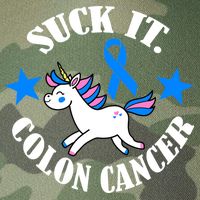 Suck It Colon Cancer Legacy Tie Dye Trucker Hat