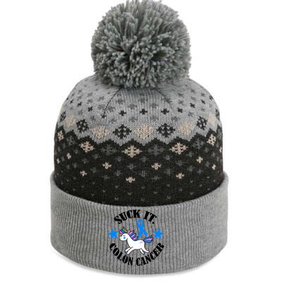 Suck It Colon Cancer The Baniff Cuffed Pom Beanie