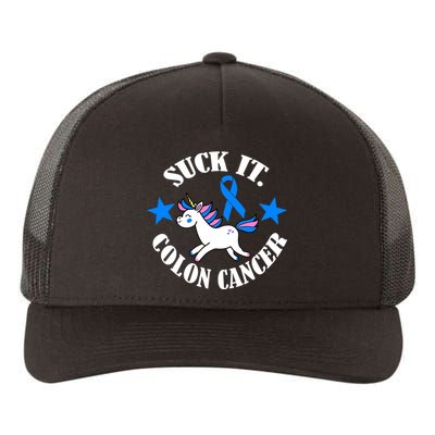 Suck It Colon Cancer Yupoong Adult 5-Panel Trucker Hat