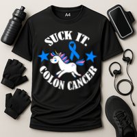 Suck It Colon Cancer Cooling Performance Crew T-Shirt