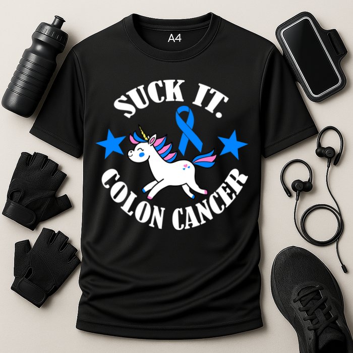 Suck It Colon Cancer Cooling Performance Crew T-Shirt