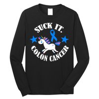 Suck It Colon Cancer Long Sleeve Shirt