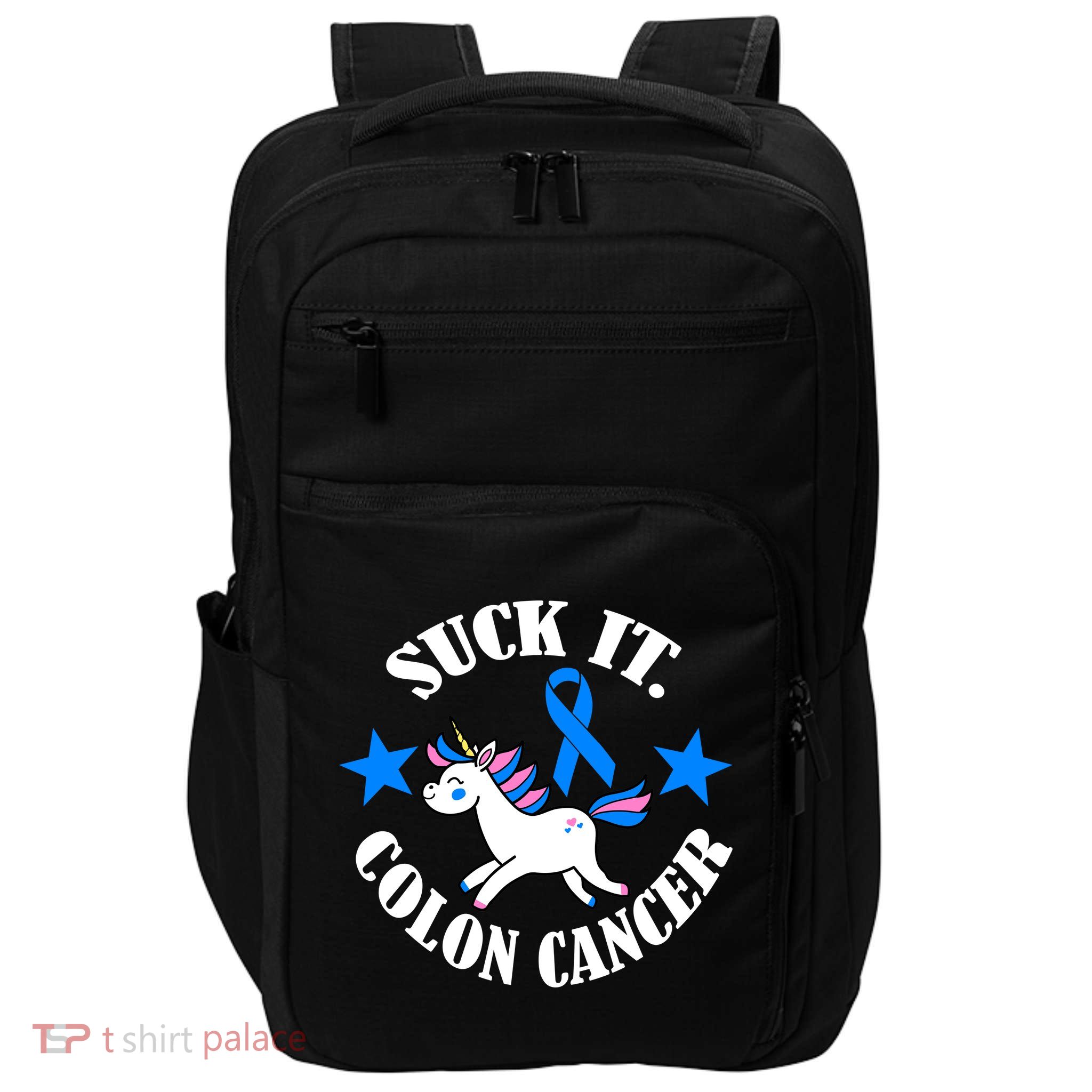 Suck It Colon Cancer Impact Tech Backpack