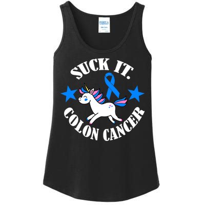 Suck It Colon Cancer Ladies Essential Tank