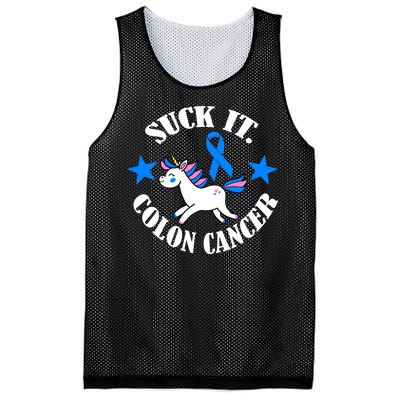 Suck It Colon Cancer Mesh Reversible Basketball Jersey Tank