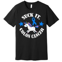 Suck It Colon Cancer Premium T-Shirt