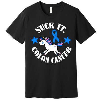 Suck It Colon Cancer Premium T-Shirt