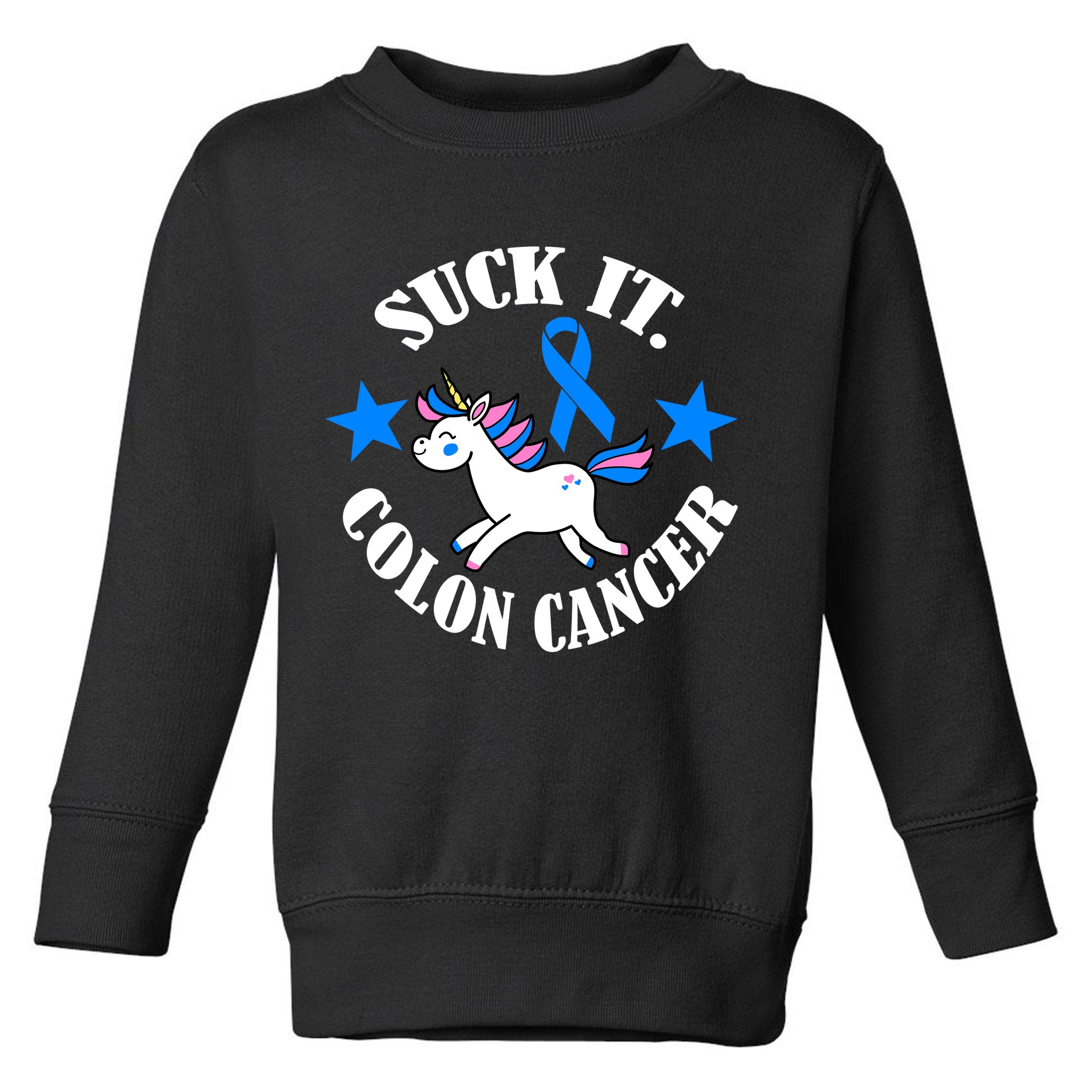 Suck It Colon Cancer Toddler Sweatshirt