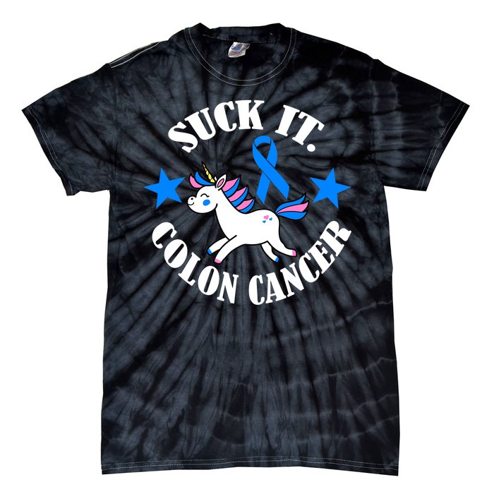 Suck It Colon Cancer Tie-Dye T-Shirt