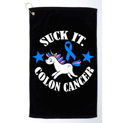 Suck It Colon Cancer Golf Towel