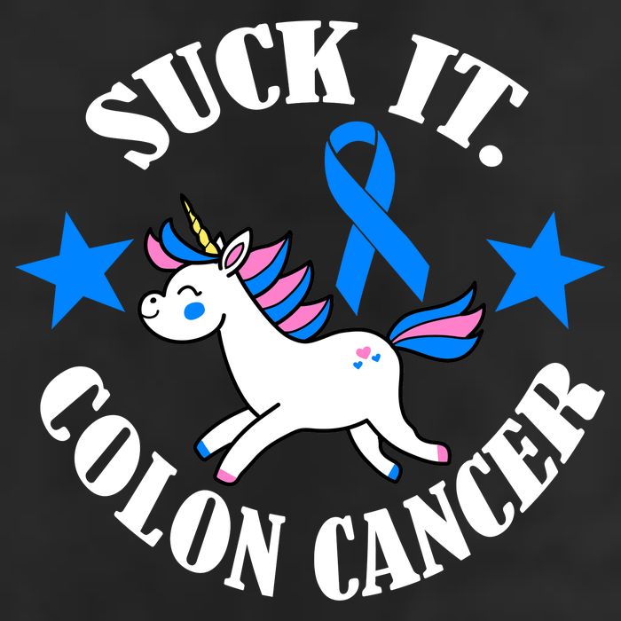 Suck It Colon Cancer Golf Towel