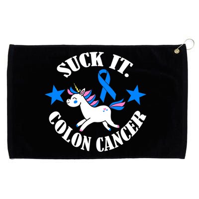 Suck It Colon Cancer Grommeted Golf Towel