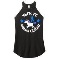 Suck It Colon Cancer Women’s Perfect Tri Rocker Tank