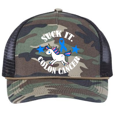 Suck It Colon Cancer Retro Rope Trucker Hat Cap