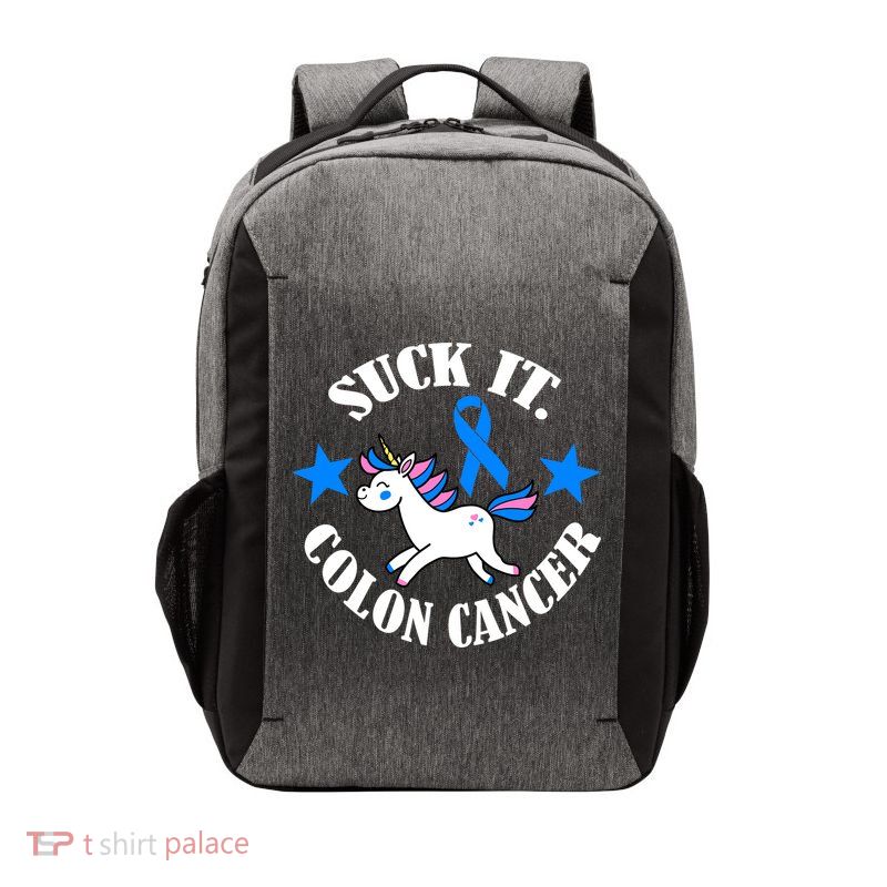 Suck It Colon Cancer Vector Backpack
