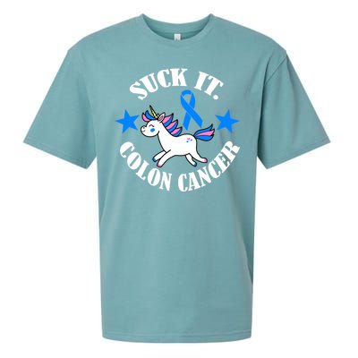 Suck It Colon Cancer Sueded Cloud Jersey T-Shirt