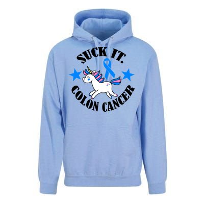 Suck It Colon Cancer Unisex Surf Hoodie