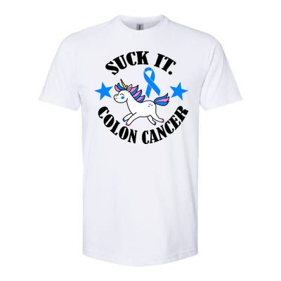 Suck It Colon Cancer Softstyle CVC T-Shirt