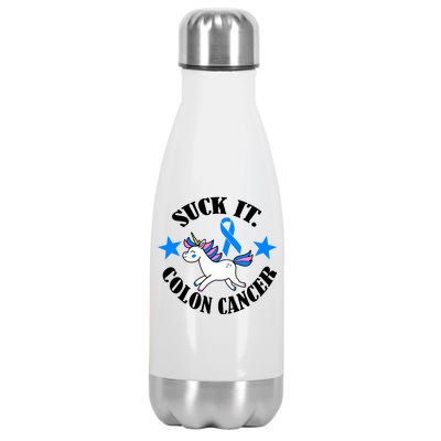 Suck It Colon Cancer Stainless Steel Insulated Water Bottle