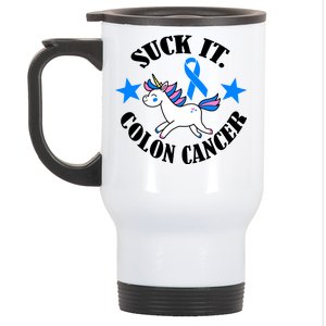 Suck It Colon Cancer Stainless Steel Travel Mug