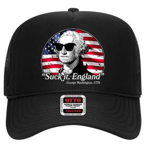 Suck It England George Washington 1776 High Crown Mesh Back Trucker Hat