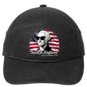 Suck It England George Washington 1776 7-Panel Snapback Hat