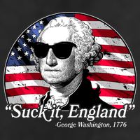 Suck It England George Washington 1776 Adult Drive Performance Visor