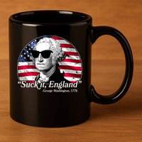 Suck It England George Washington 1776 11oz C Handle Ceramic Mug