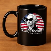 Suck It England George Washington 1776 11oz C Handle Ceramic Mug