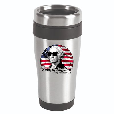Suck It England George Washington 1776 16oz Travel Tumbler