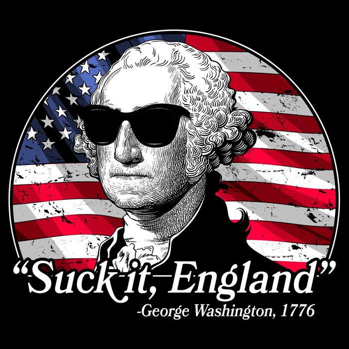 Suck It England George Washington 1776 Poster
