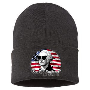 Suck It England George Washington 1776 Sustainable Knit Beanie