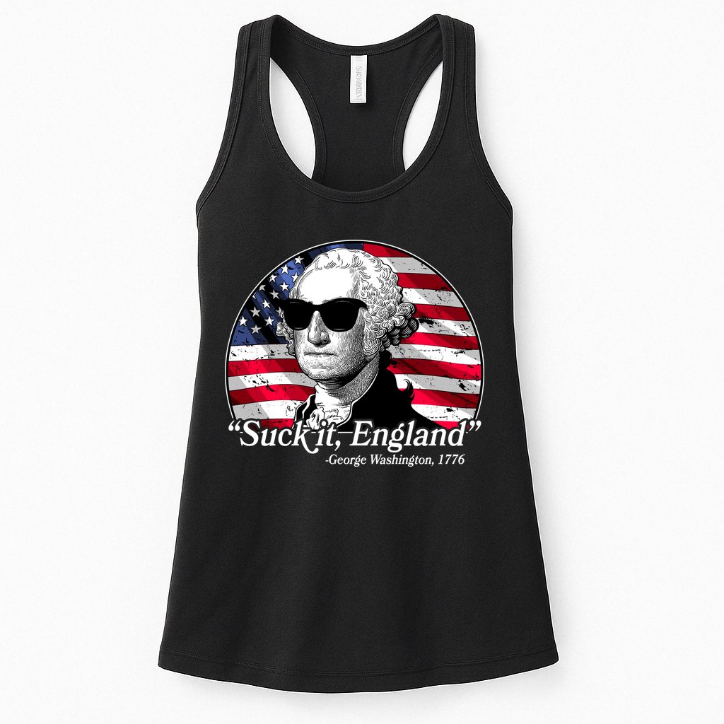 Suck It England George Washington 1776 Womens Tank Top