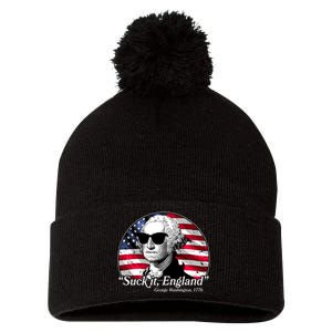 Suck It England George Washington 1776 Pom Pom 12in Knit Beanie