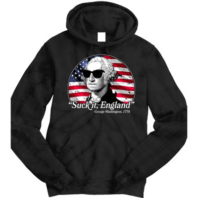 Suck It England George Washington 1776 Tie Dye Hoodie