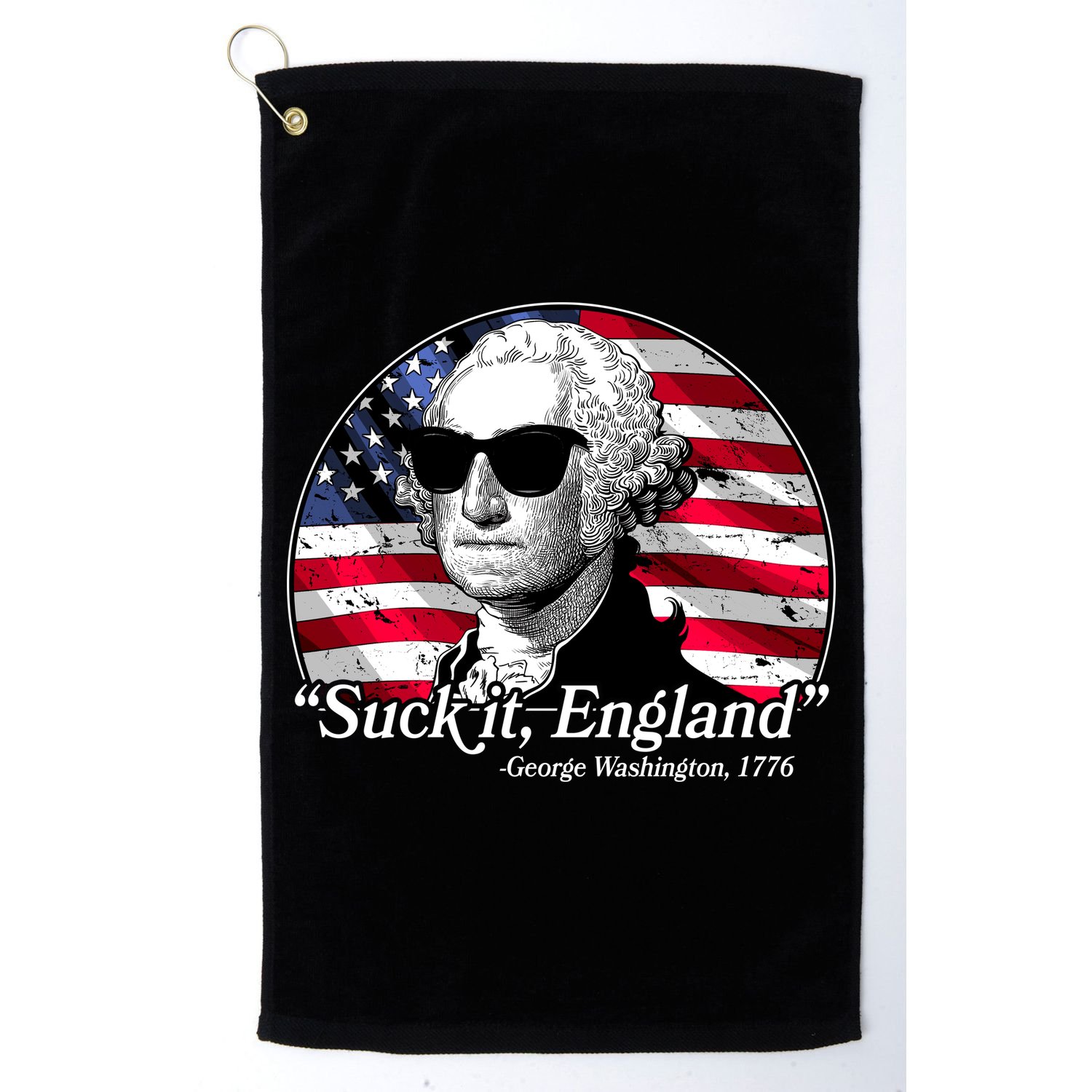 Suck It England George Washington 1776 Golf Towel