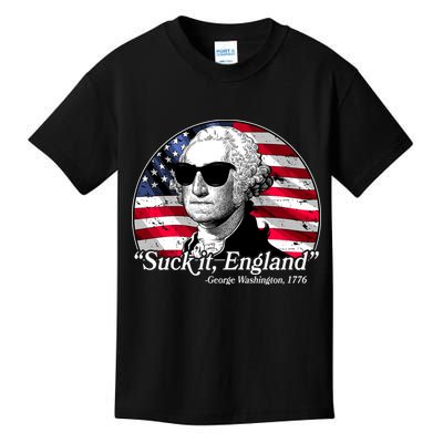 Suck It England George Washington 1776 Kids T-Shirt
