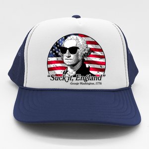 Suck It England George Washington 1776 Trucker Hat