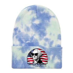 Suck It England George Washington 1776 Tie Dye 12in Knit Beanie