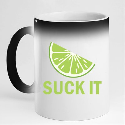 Suck It Funny Tequila Shot 11oz Black Color Changing Mug