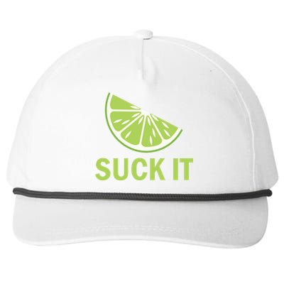 Suck It Funny Tequila Shot Snapback Five-Panel Rope Hat