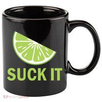 Suck It Funny Tequila Shot 11oz C Handle Ceramic Mug